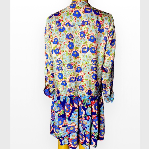 Sandro Paris Kimberly Floral Drop
Waist Shirt Dress 36 (S /4) - Picture 9 of 13